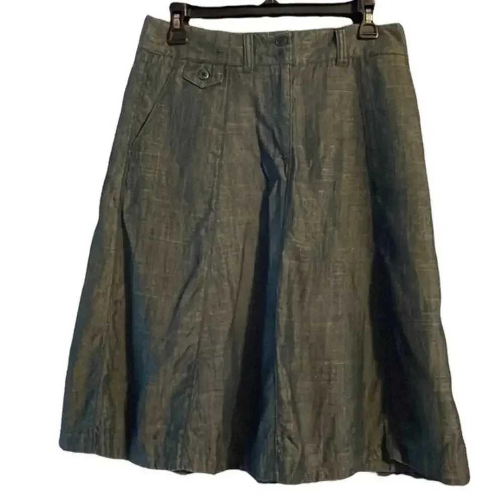 L.L. Bean A-Line Skirt in Gray